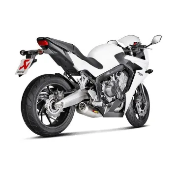 Escape completo Akrapovic Honda CBR 650 F 2014-2018 Titanio - vista 2