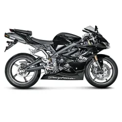 Escape Akrapovic Triumph Daytona 675 2009-2012 Titanio copa Carbono S-T675SO3-HACT - vista 1