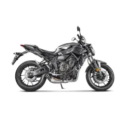 Escape completo Akrapovic Yamaha MT07 2017-2020 Titanio copa Carbono - vista 1