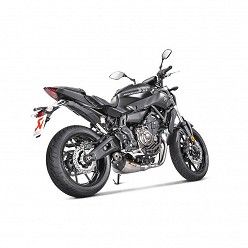 Escape completo Akrapovic Yamaha MT07 2017-2020 Titanio copa Carbono - vista 2