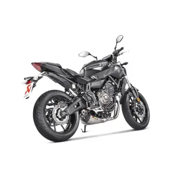 Escape completo Akrapovic Yamaha MT07 2017-2020 Titanio copa Carbono - vista 2