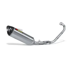 Escape completo Akrapovic Yamaha MT 125 2014-2019 Titanio copa Carbono - vista 2 Escape completo Akrapovic Yamaha MT 125 2014-2019 Titanio copa Carbono - vista 2