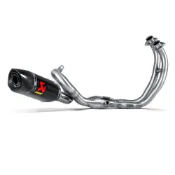 Escape completo Akrapovic Yamaha XSR 700 2016-2022 Carbono copa Carbono - vista 3