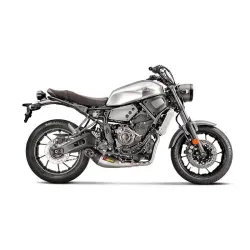 Escape completo Akrapovic Yamaha XSR 700 2016-2020 Titanio copa Carbono - vista 1 Escape completo Akrapovic Yamaha XSR 700 2016-2020 Titanio copa Carbono - vista 1