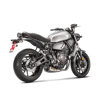 Escape completo Akrapovic Yamaha XSR 700 2016-2020 Titanio copa Carbono - vista 2