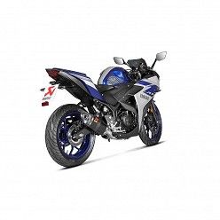 Escape completo Akrapovic Yamaha R25 2014-2020 Carbono copa Carbono - vista 3