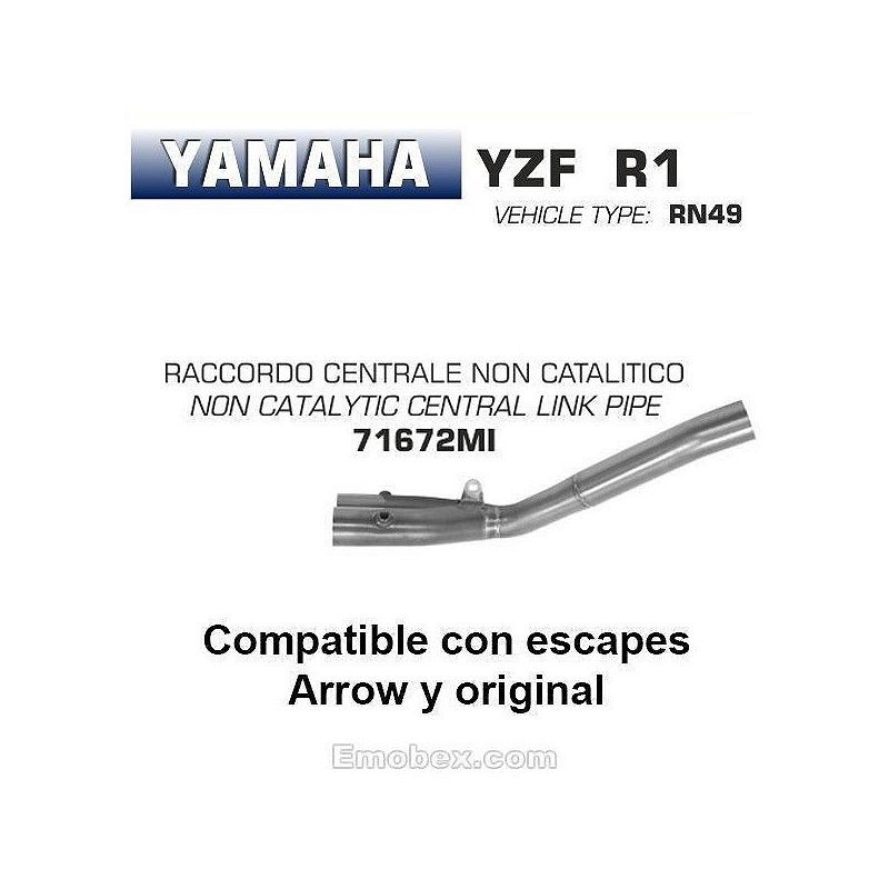 Descatalizador Arrow Yamaha R1 2017-2018 