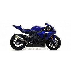 Escape completo Yamaha R1 2017-2018 Arrow Competition Titanio copa Carbono - vista 2