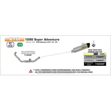 Colectores Arrow KTM 1290 Super Adventure 2017-2020 - vista 2