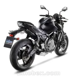 Escape completo Kawasaki Z650 2017-2020 Leovince Underbody Inox copa Carbono homologado - vista 2 Escape completo Kawasaki Z650 2017-2020 Leovince Underbody Inox copa Carbono homologado - vista 2