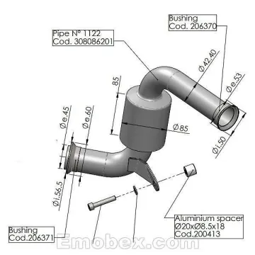 Descatalizador Leovince KTM Duke 125 2017-2020 - vista 2