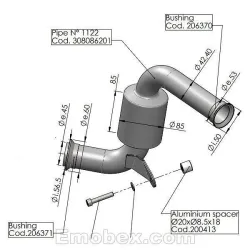 Descatalizador KTM RC 125 2017-2020 Leovince 8086 - vista 1