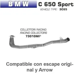 Colectores Arrow racing BMW C 650 Sport 2016-2018 