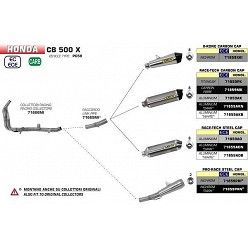 Escape Honda CB 500 X 2017-2018 Arrow Racetech Titanio copa Carbono - vista 2
