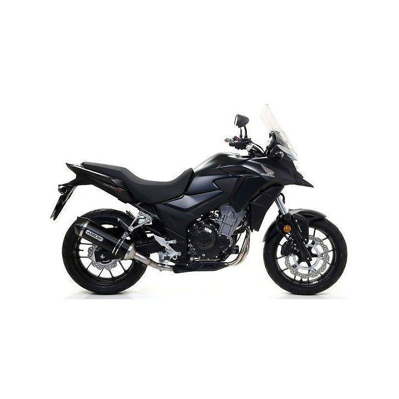 Escape Honda CB 500 X 2017-2018 Arrow Racetech Aluminio Dark copa Carbono - vista 1