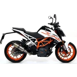 Escape Arrow KTM Duke 390 2017-2018 Thunder Titanio copa Carbono - vista 1 Escape Arrow KTM Duke 390 2017-2018 Thunder Titanio copa Carbono - vista 1