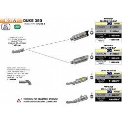 Descatalizador KTM Duke 390 2017 Arrow 71668MI - vista 2