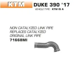 Descatalizador Arrow KTM RC 390 2017-2020 - vista 1