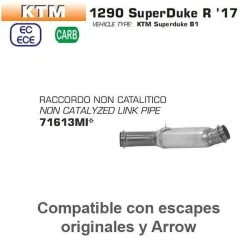 Descatalizador Arrow KTM 1290 SuperDuke 2017-2019 - vista 1