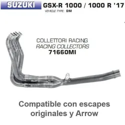 Colectores Arrow Suzuki GSX-R 1000 2017-2018 Colectores Arrow Suzuki GSX-R 1000 2017-2018