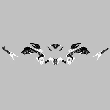 Kit vinilo Deco Up Maximize Honda CB1000R 2008-2016 Negro - Blanco - vista 2