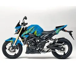 Kit vinilo Deco Up Maximize Suzuki GSR 750 Azul - Amarillo - vista 1