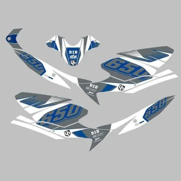 Kit vinilo Deco Up Maximize Suzuki SV 650 2008 en adelante Gris - Blanco - vista 2