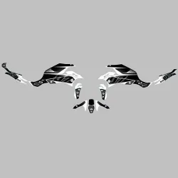 Kit vinilo Deco Up Maximize Yamaha MT07 2014-2017 Negro - Blanco - vista 2 Kit vinilo Deco Up Maximize Yamaha MT07 2014-2017 Negro - Blanco - vista 2