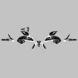 Kit vinilo Deco Up Maximize Yamaha MT09 2013-2016 Negro - Blanco - vista 2 Kit vinilo Deco Up Maximize Yamaha MT09 2013-2016 Negro - Blanco - vista 2
