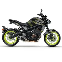 Kit vinilo Deco Up Maximize Yamaha MT09 2017-2020 Gris - Amarillo - vista 1