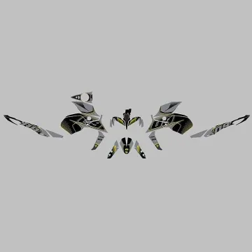 Kit vinilo Deco Up Maximize Yamaha MT09 2017-2020 Gris - Amarillo - vista 2