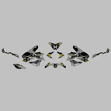 Kit vinilo Deco Up Maximize Yamaha MT-10 2016 en adelante Gris - Amarillo - vista 2