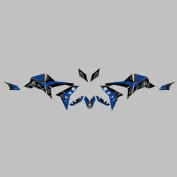 Kit vinilo Deco Up Maximize Yamaha Tracer 900 2015 en adelante Negro - Azul - vista 2