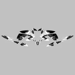 Kit vinilo Deco Up Maximize Yamaha XJ6 2009-2015 Negro - Blanco Kit vinilo Deco Up Maximize Yamaha XJ6 2009-2015 Negro - Blanco
