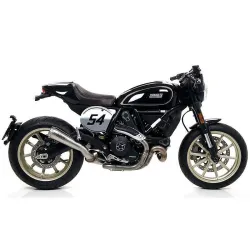 Escape Ducati Scrambler 800 Icon - Classic - Cafe Racer 2017-2018 Arrow ProRace Nichrom copa Inox - vista 1