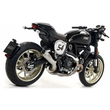 Escape Ducati Scrambler 800 Icon - Classic - Cafe Racer 2017-2018 Arrow ProRace Nichrom copa Inox - vista 2