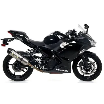 Escape Kawasaki Ninja 400 2018-2021 Arrow Racetech Titanio copa Carbono - vista 1