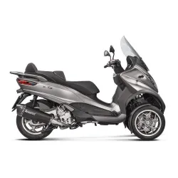 Escape Akrapovic Piaggio MP3 500 2017-2020 inox Negro - vista 1 Escape Akrapovic Piaggio MP3 500 2017-2020 inox Negro - vista 1