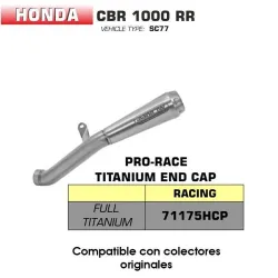 Escape Honda CBR 1000 RR 2017-2019 Arrow ProRace Full Titanio - vista 1