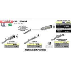 Escape Honda CBR 1000 RR 2017-2019 Arrow ProRace Full Titanio - vista 2