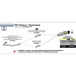 Colectores Arrow Husqvarna 701 2017-2020 - vista 2