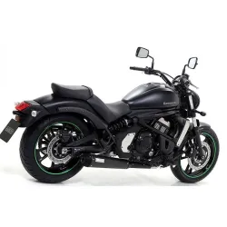 Escape completo Kawasaki Vulcan S 650 2017-2020 Arrow Rebel Dark - vista 2 Escape completo Kawasaki Vulcan S 650 2017-2020 Arrow Rebel Dark - vista 2