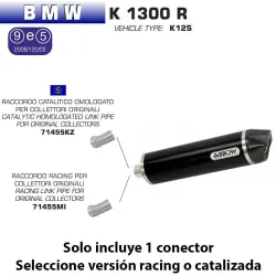 Escape Arrow BMW K 1300 R-S 2009-2016 Maxi Racetech Dark Aluminio copa Carbono - vista 3