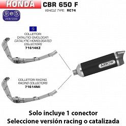 Escape Arrow Honda CBR 650 F 2014-2018 Thunder Aluminio Dark copa Carbono - vista 3