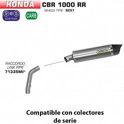 Escape Arrow Honda CBR 1000 RR 2004-2007 Maxi Racetech Titanio copa Carbono 71684PK - vista 1
