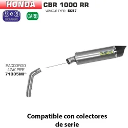 Escape Arrow Honda CBR 1000 RR 2004-2007 Maxi Racetech Titanio copa Carbono 71684PK - vista 1 Escape Arrow Honda CBR 1000 RR 2004-2007 Maxi Racetech Titanio copa Carbono 71684PK - vista 1