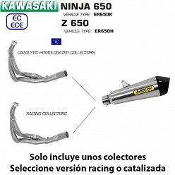 Escape completo Kawasaki Ninja 650 Arrow X-Kone Nichrom copa Carbono - vista 2