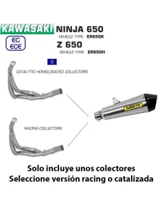 Escape completo Kawasaki Ninja 650 Arrow X-Kone Nichrom copa Carbono - vista 1 2