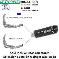 Escape completo Kawasaki Ninja 650 Arrow Racetech Carbono copa Carbono - vista 1