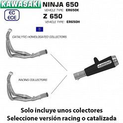 Escape completo Kawasaki Ninja 650 Arrow ProRace Nichrom Dark - vista 1
